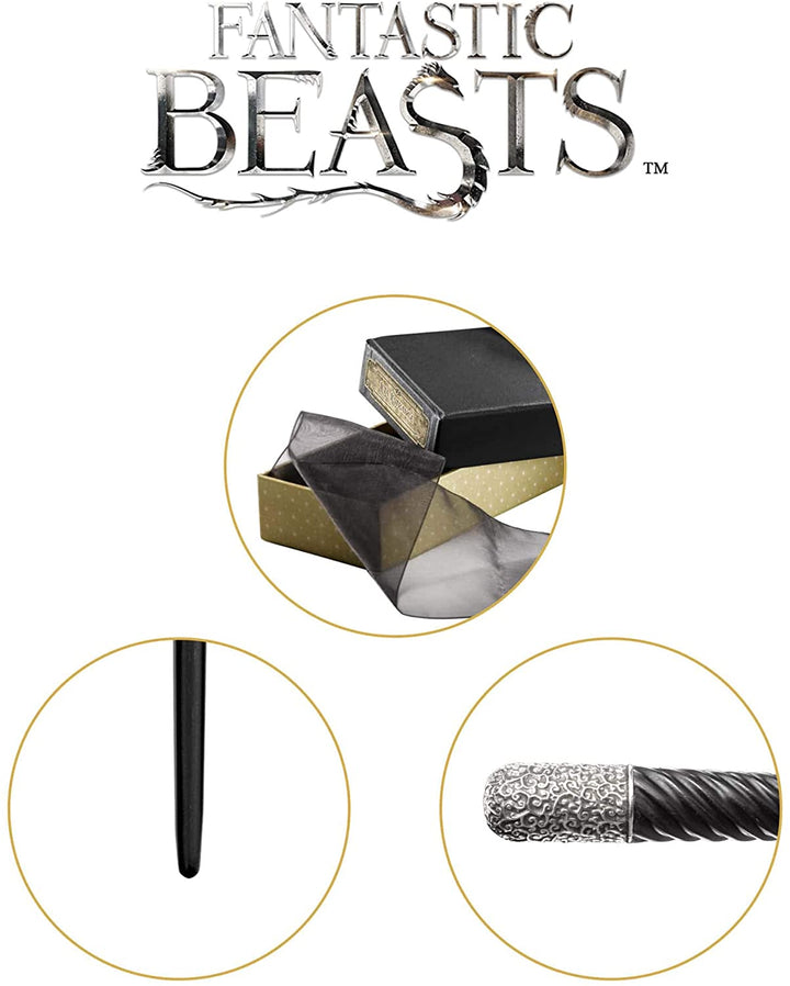 The Noble Collection Leta Lestrange Wand in Collectors Box 15 inch Leta Lestrange Wand With Collectors Wand Box - Fantastic Beasts Film Set Movie Props Wands