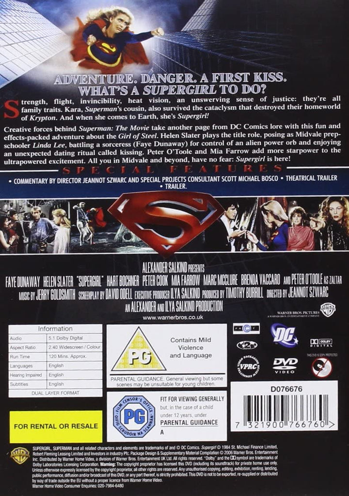 Supergirl [1984] [1984] - Action/Superhero [DVD]
