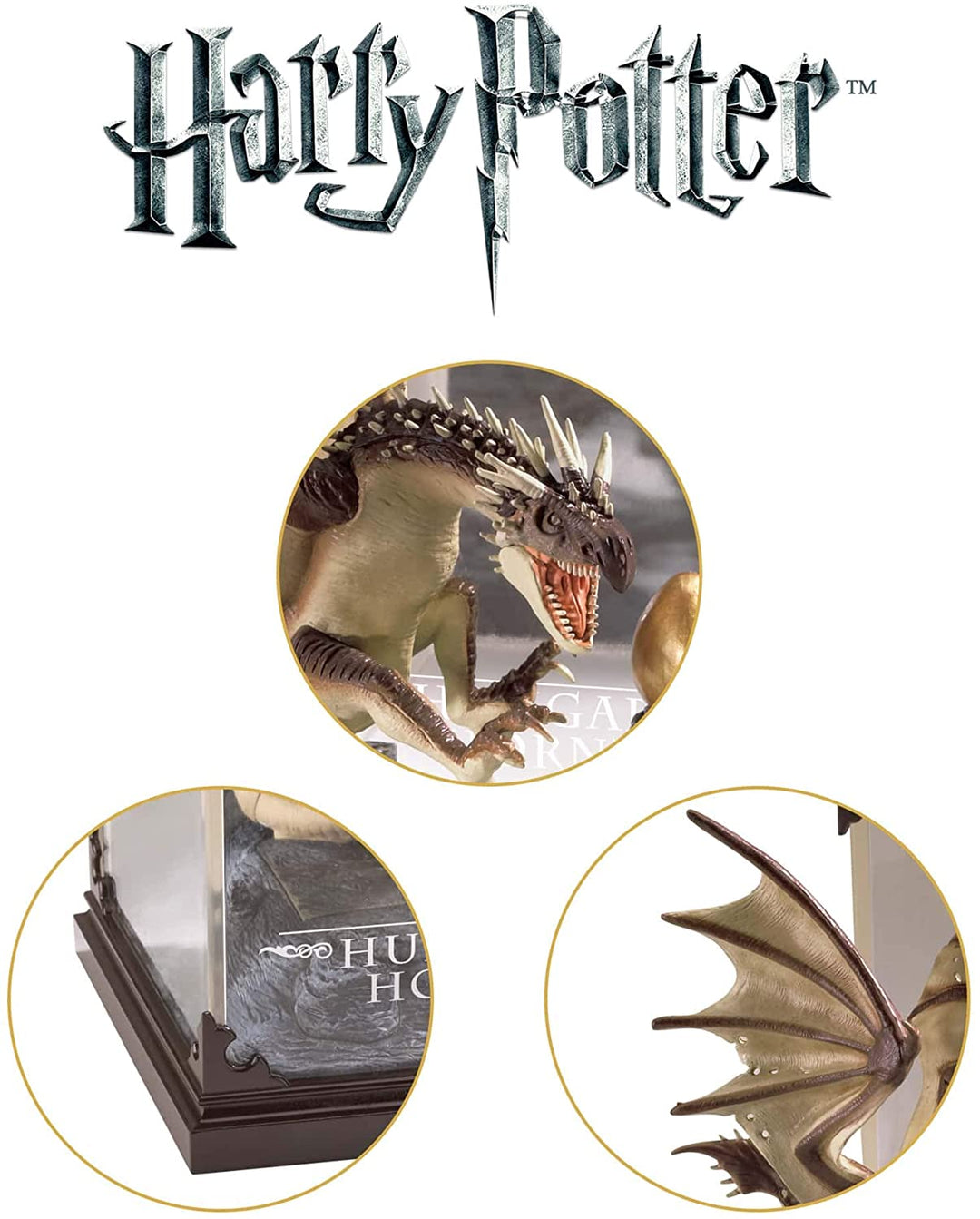 The Noble Collection - Magical Creatures Hungarian Horntail - Hand-Painted Magical Creature #4 - Officially Licensed Harry Potter Toys Collectable Figures - For Kids & Adults