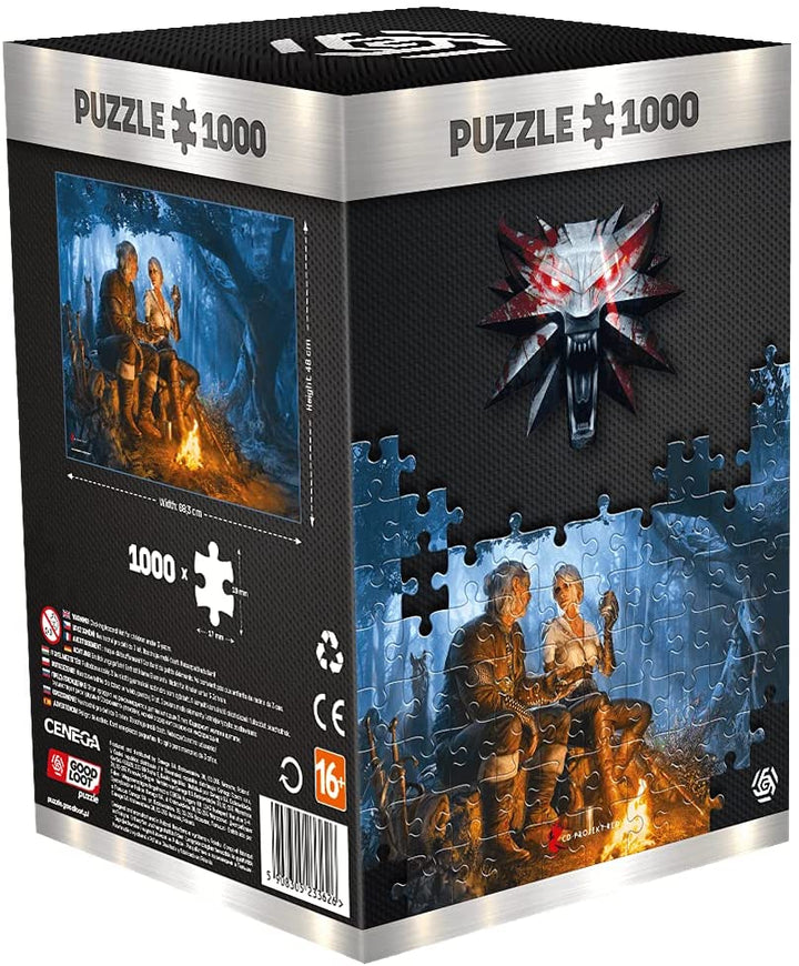 Good Loot The Witcher: Journey of Ciri - 1000 Pieces Jigsaw Puzzle 68cm x 48cm | includes Poster and Bag | Game Artwork for Adults and Teenagers