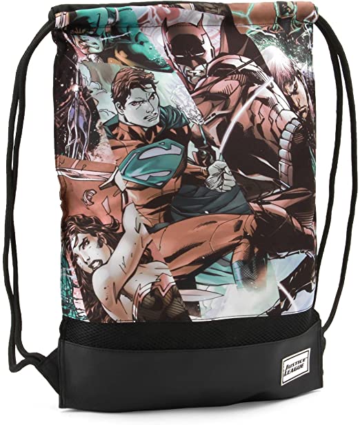Karactermania Justice League Comics-Storm Drawstring Bag, 47 cm, Grey