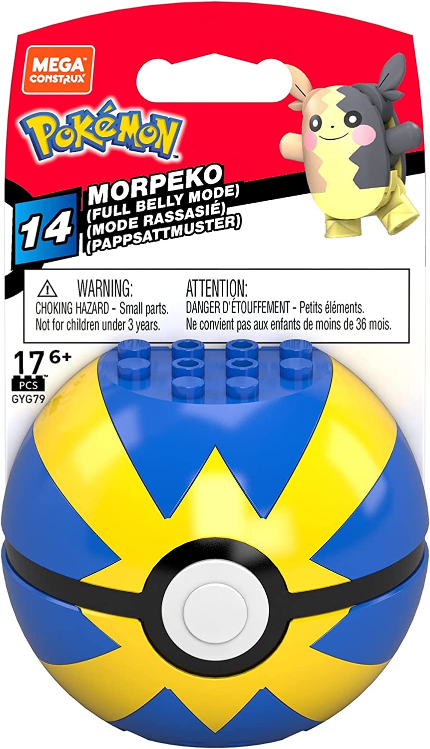 Mega Construx Pokemon Morpeko Poke Ball Building Set