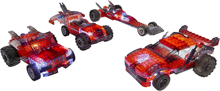 giochi preziosi s.p.a. LAU01000 Laser Pegs Models-4-in-1 Red Racer, Multi Colour