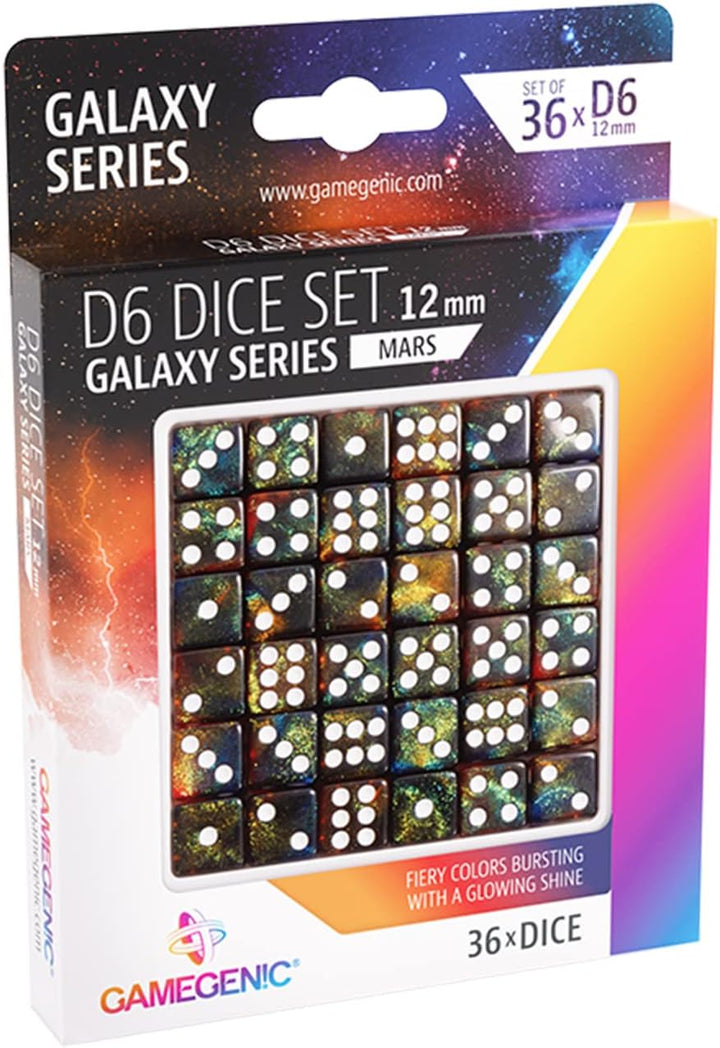 Set of 6 Faces Mars 12mm (36pcs)