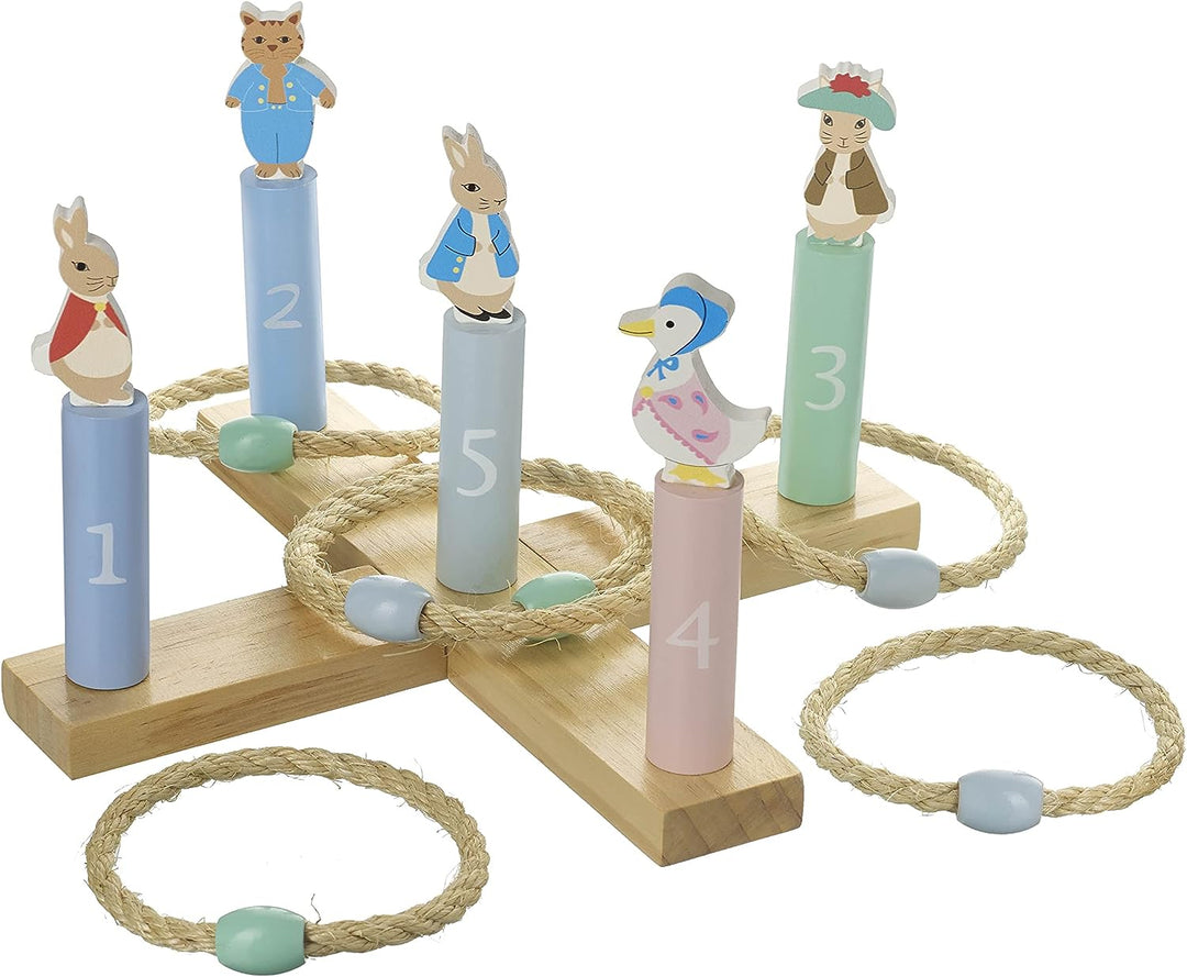 Peter Rabbit Toys - Wooden Hoopla Game Indoor Outdoor Family Garden