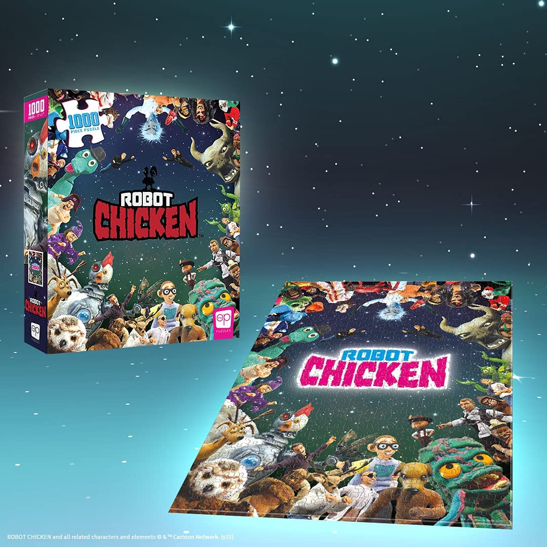USAopoly Robot Chicken “It was Only a Dream” 1000 Piece Jigsaw Puzzle 19" x 27"