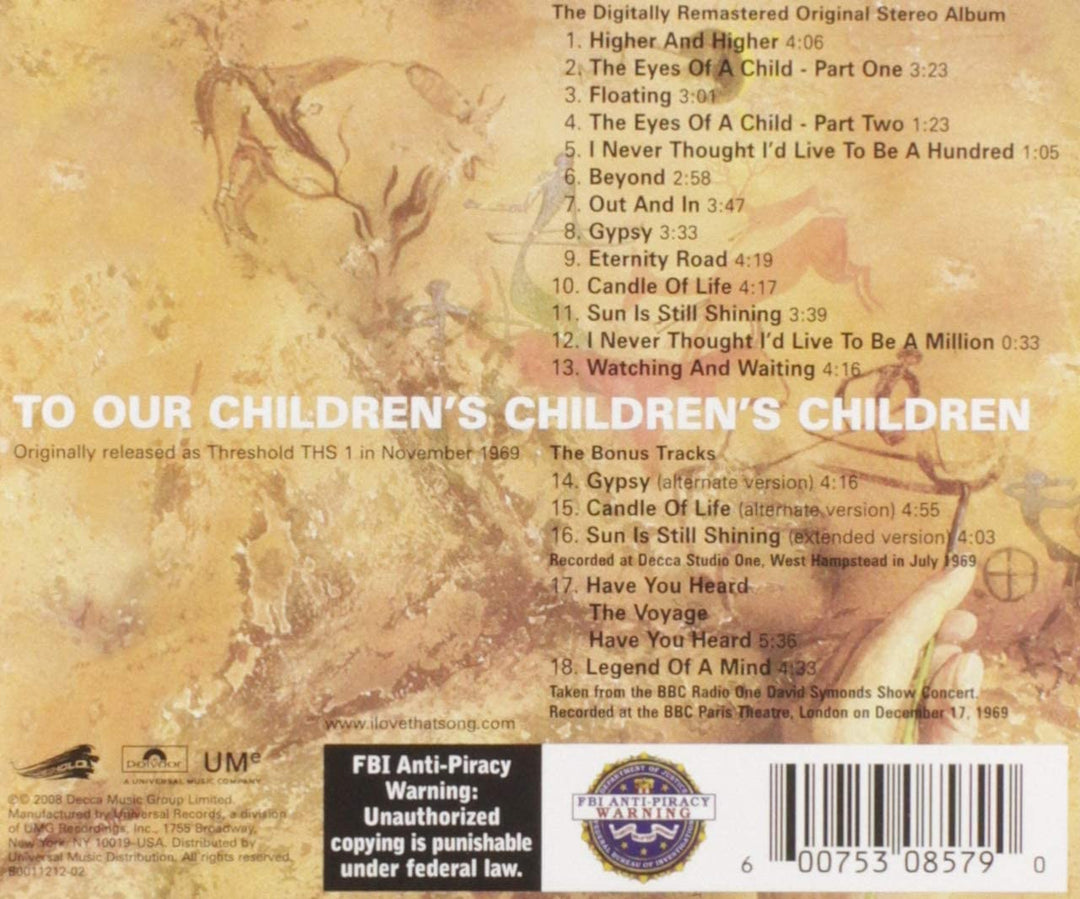 To Our Children's Children's Childrenexplicit_lyrics - The Moody Blues [Audio CD]