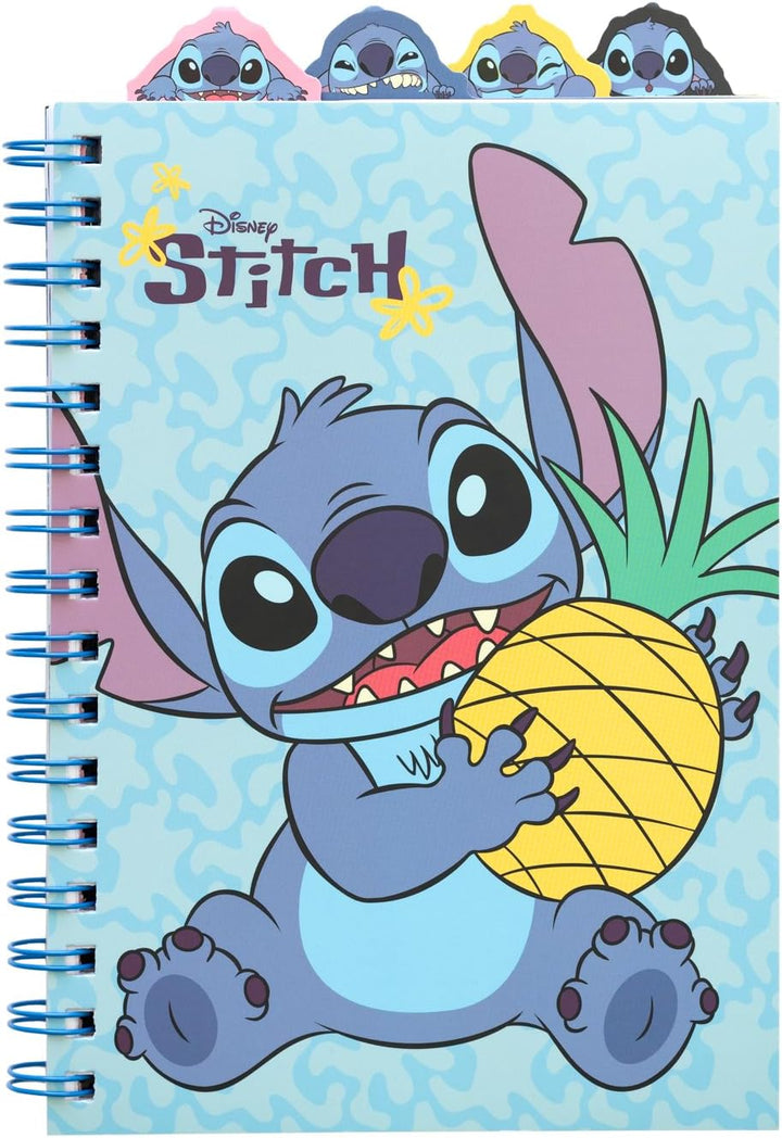 Grupo Erik Disney Stitch A5 Project Notebook with 4 Dividers | Notebooks A5