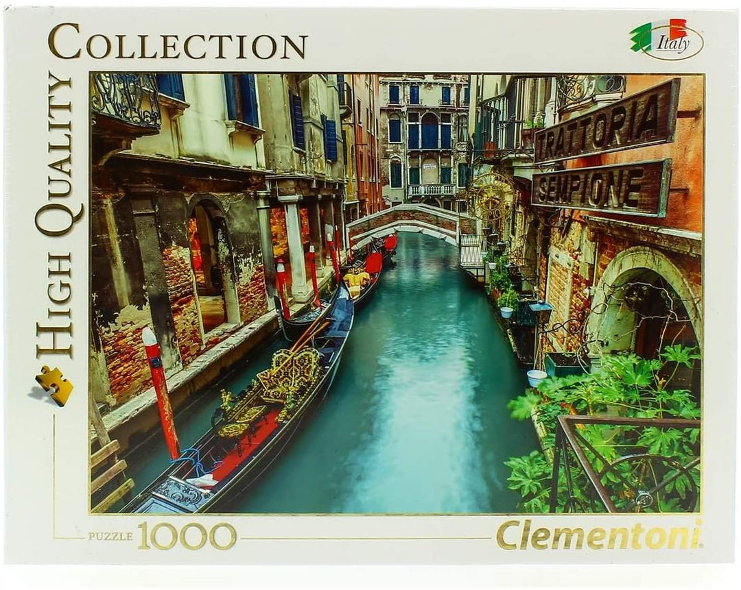 Clementoni Collection 39458 – Venedig-Kanal-Puzzle für Erwachsene und Kinder – 1000 Teile, ab 10 Jahren