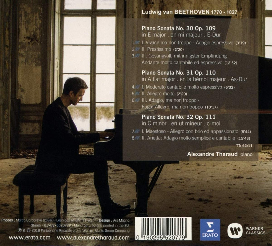 Alexandre Tharaud - Beethoven: Sonatas 30, 31, 32 [Audio CD]