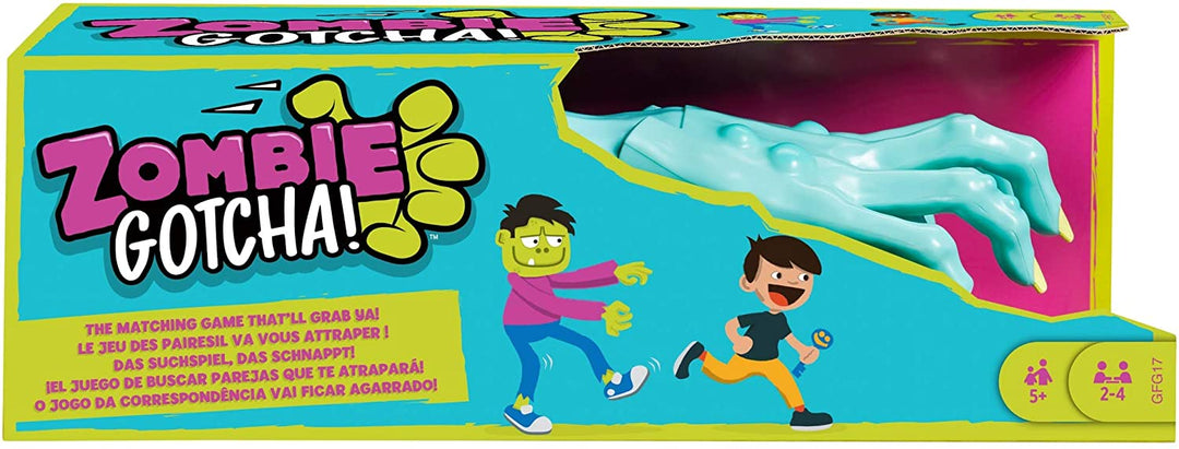Mattel Games GFG17 Gotcha Kids Game with Zombie Hands and Cards, for 5 Year Olds, Multi-Colour
