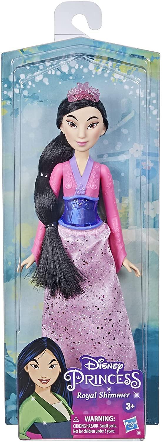 Disney Princess Royal Shimmer Mulan Doll, Fashion Doll with Skirt and Accessorie - Yachew