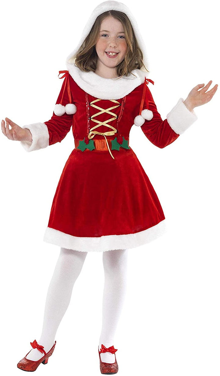 Smiffys Little Miss Santa Costume