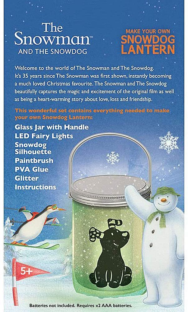 The Snowman And The Snowdog Make Your Own Snowdog Lantern