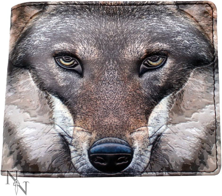 Nemesis Now Portrait of a Wolf Wallet 11cm Grey, PU, One Size