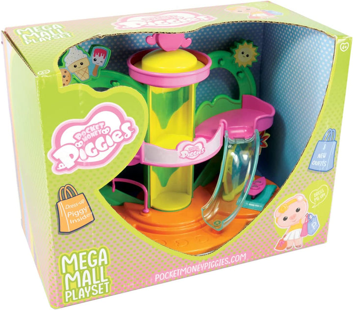 Pocket Money Piggies PCT02000 Piggy Mega Mall Playset-Lots of Extra Accessories