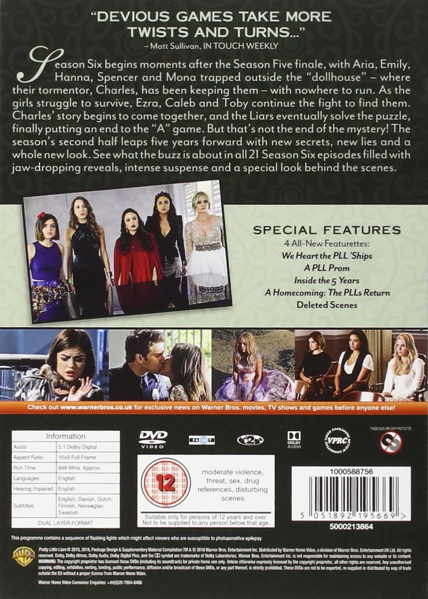 Pretty Little Liars : Season 6 [2016] - Mystery [DVD]