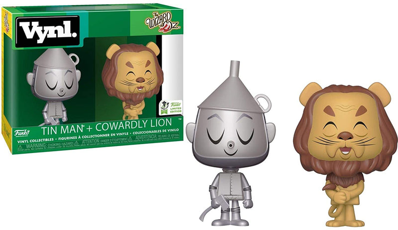The Wizard of Oz Tin Man + Cowardly Lion Exclu Funko 35542 Vynl