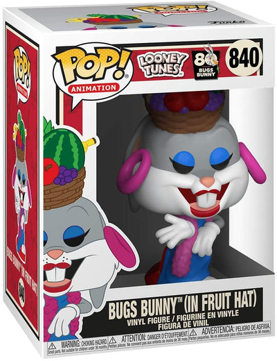 Looney Tunes 80th-Bugs Bunny Bugs Bunny (in Fruit Hat) Funko 49161 Pop! Vinyl #840