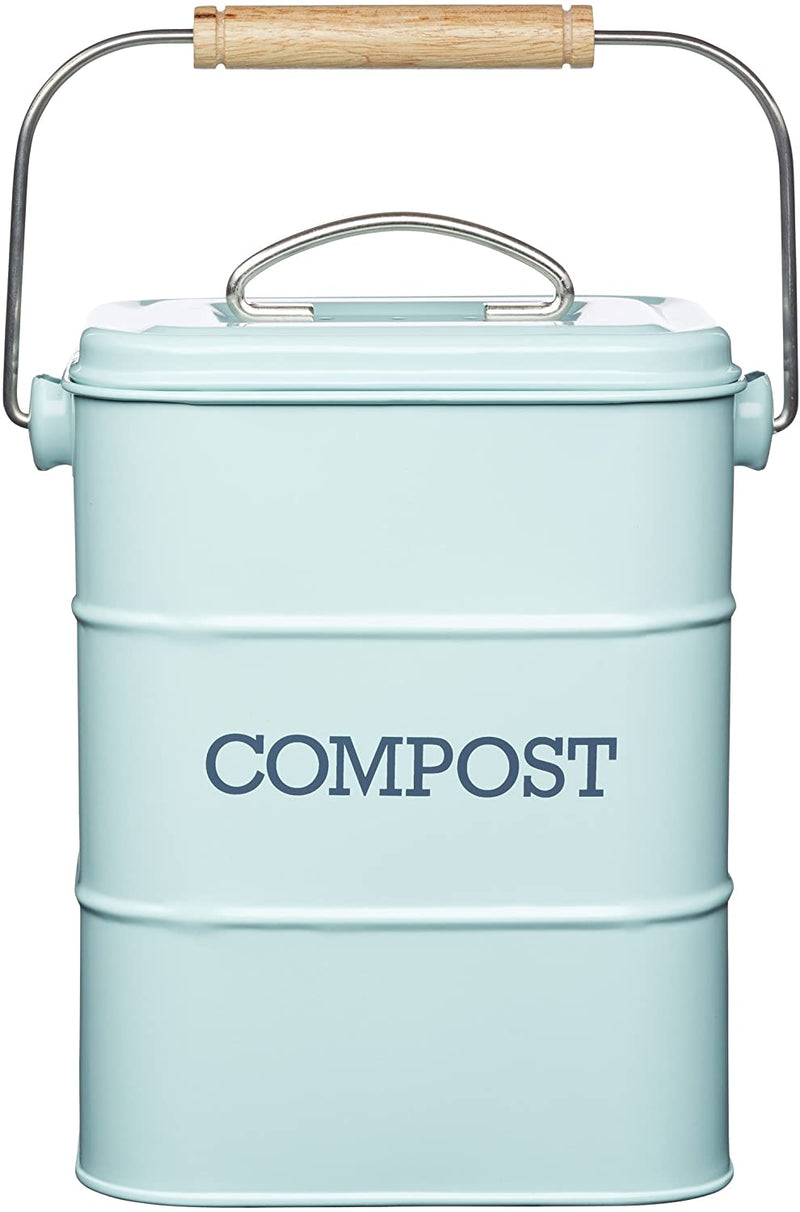 Kitchen Craft Living Nostalgia 3 Liter Stainless Steel Compost Bin
