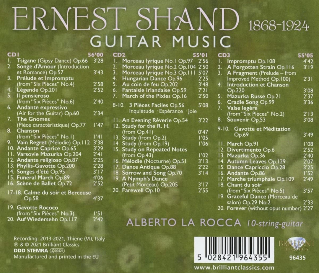 Alberto la Rocca - Shand: Guitar Music [Audio CD]
