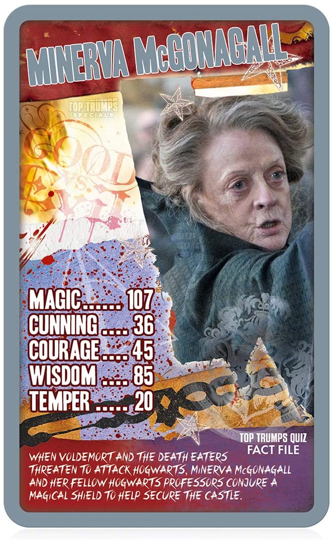 Harry Potter and the Deathly Hallows Part 2 Top Trumps Specials Card Game