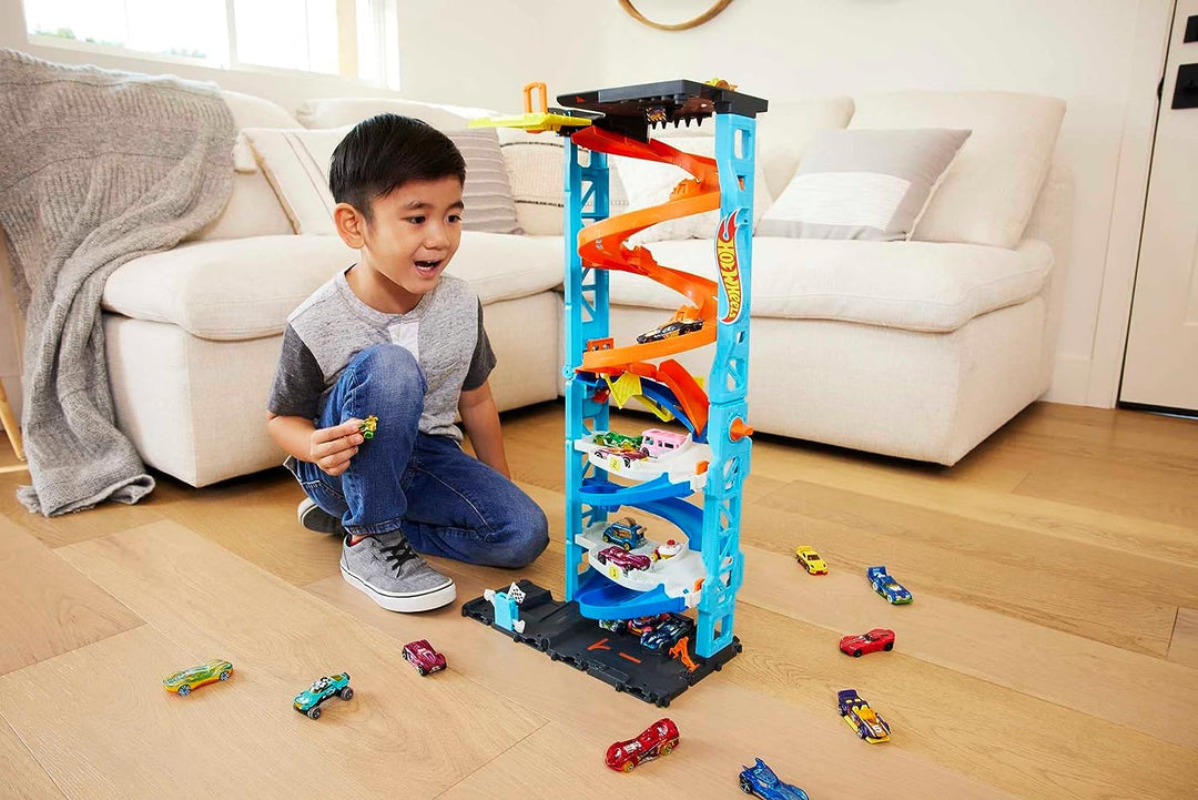 Hot Wheels City Transforming Race Tower Set