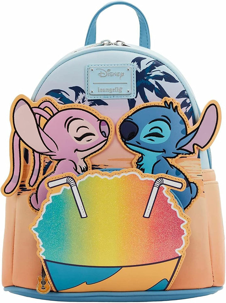 Loungefly Disney Lilo and Stitch Snow Cone Date Night Womens Double Strap Should