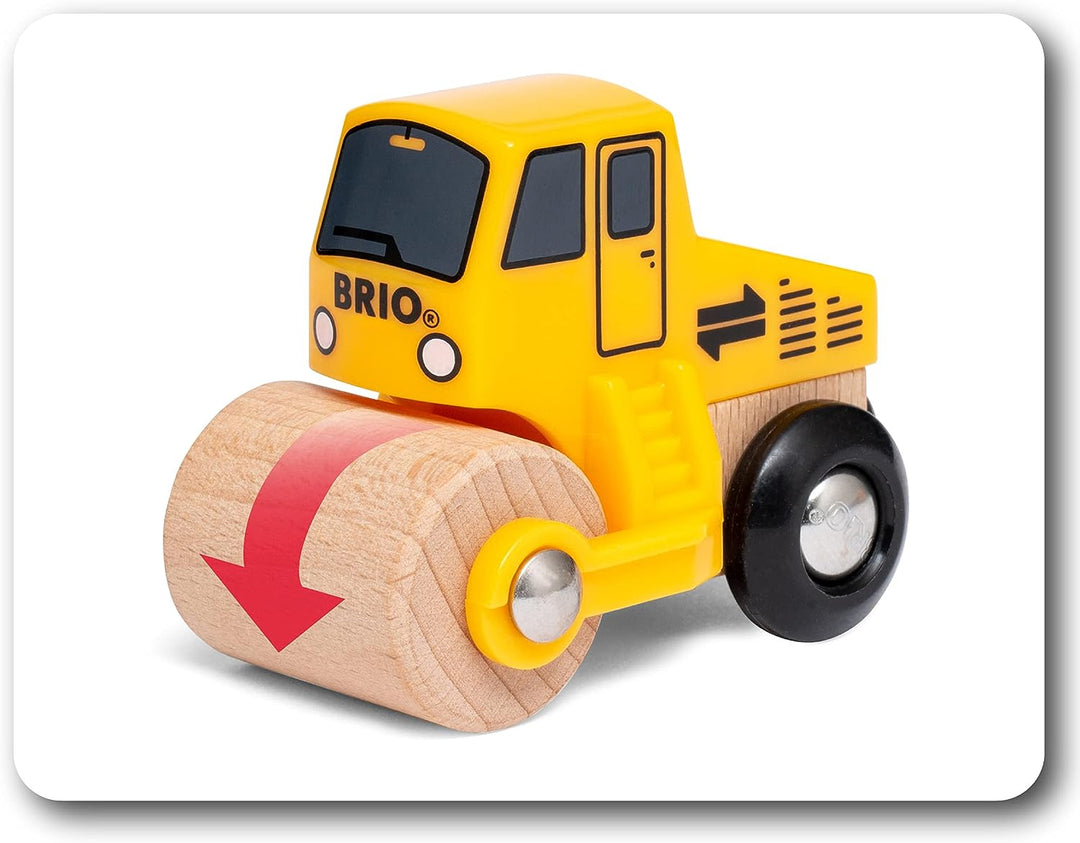 BRIO World Construction Vehicles Train Set for Kids Age 3 Years Up