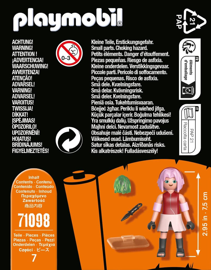Playmobil 71098 Naruto: Sakura Figure Set, Naruto Shippuden anime collectors Figure