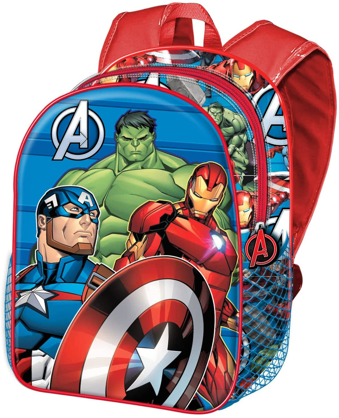 The Avengers Primed-Small 3D Backpack, Blue