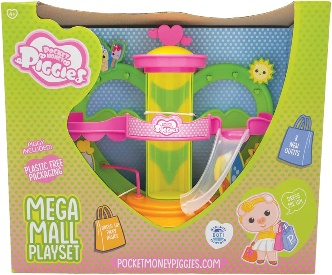 Pocket Money Piggies PCT02000 Piggy Mega Mall Playset-Lots of Extra Accessories