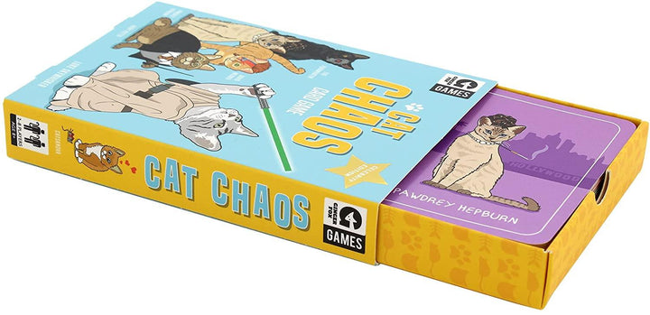 Ginger Fox Cat Chaos Card Swapping Game Includes 25 Hilarious Cat Celebrities - Yachew
