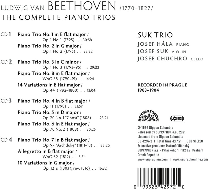 Beethoven: The Complete Piano Trios [Audio CD]