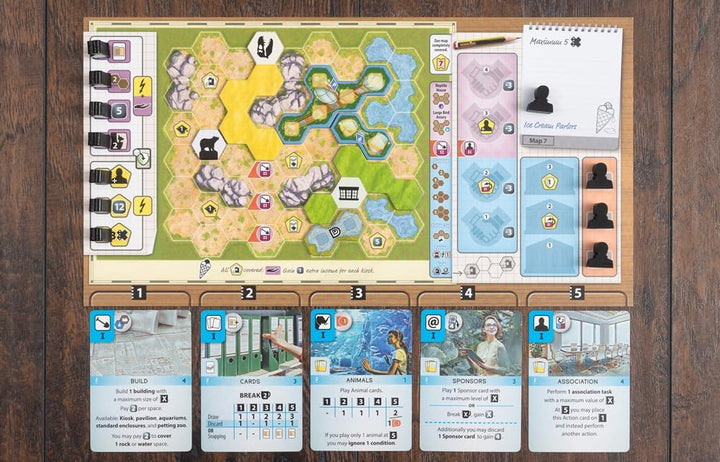 Capstone Games: Ark Nova: Marine Worlds Strategy Board Game Expansion - Introduces Sea Animals Into Your Zoo