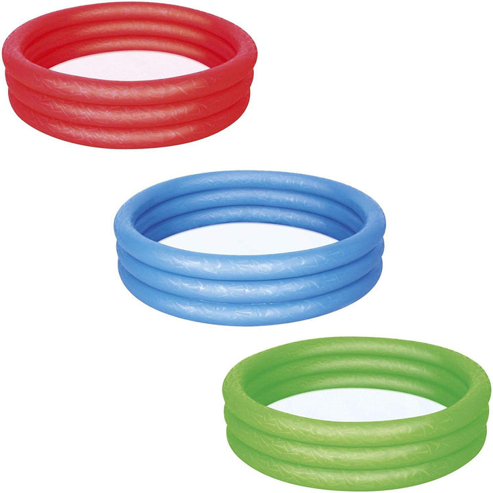 Bestway Splash and Play Three Ring Play Paddling Pool  Multi-Colors - Yachew
