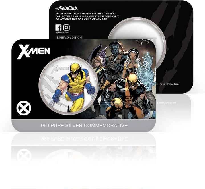The Koin Club X-Men Marvel Gifts for Men Comics Pure Silver Collectable Limited