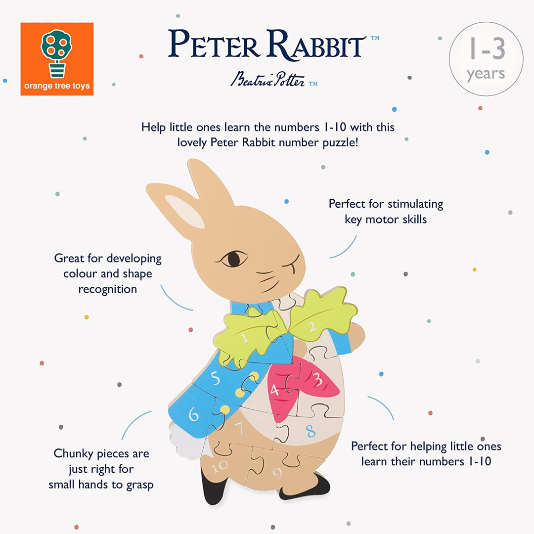 Peter Rabbit Wooden Number Puzzle