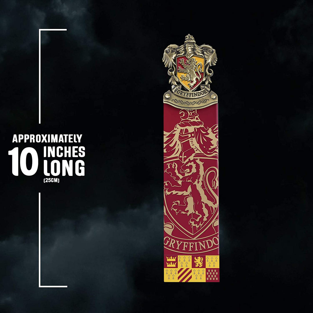 The Noble Collection Harry Potter Gryffindor Crest Bookmark 10in (25cm) Hand enamelled Hogwarts Bookmark