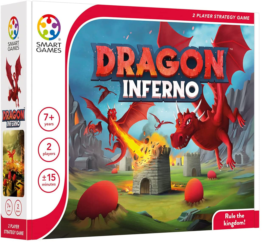 Smart Games - Dragon Inferno, 2 Player Strategy Game, 7+ Years