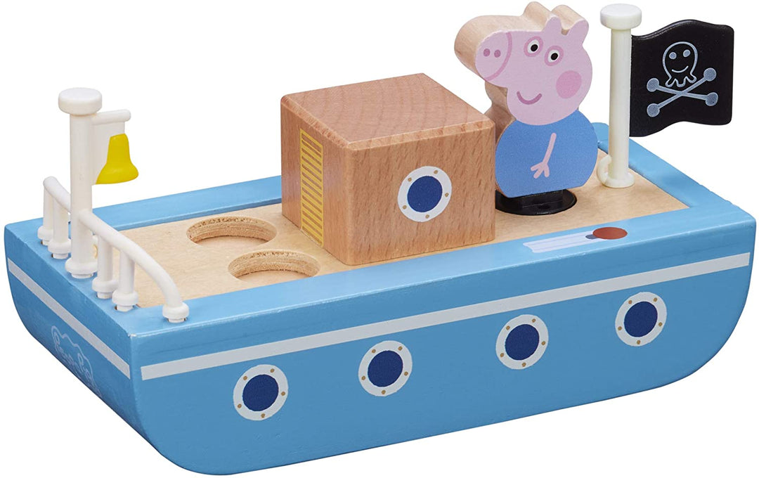 Peppa Pig 07209 Wooden Boat, Multi Color