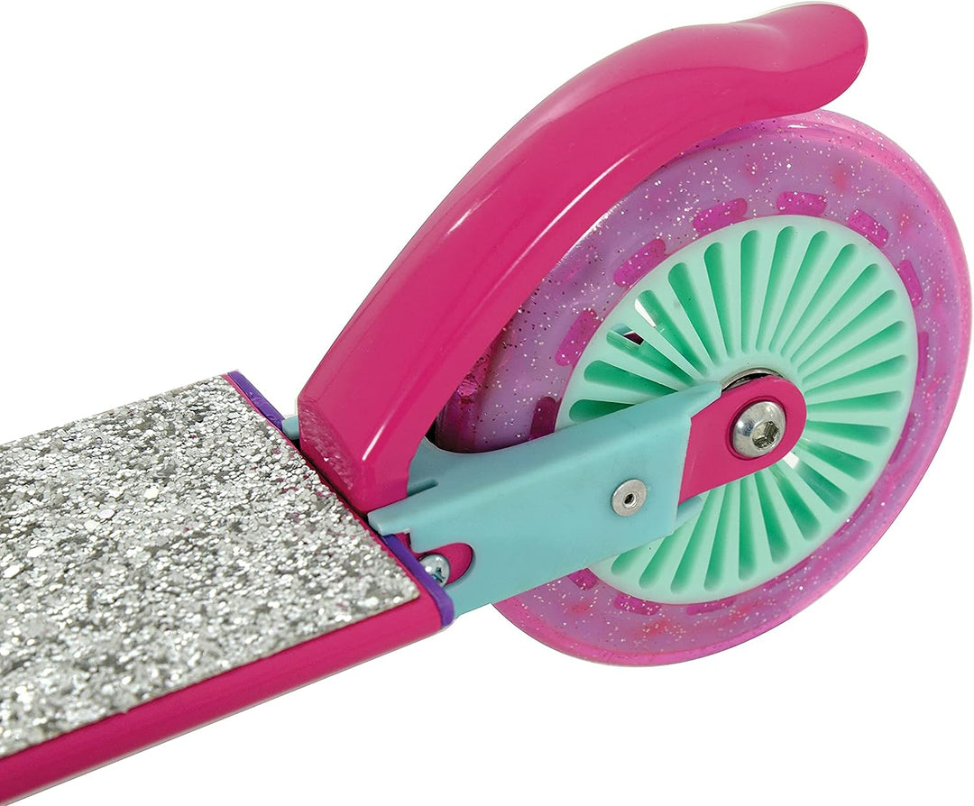 abgee 703 M004373 EA Barbie Mermaid Pailletten Inline Scooter, Pink