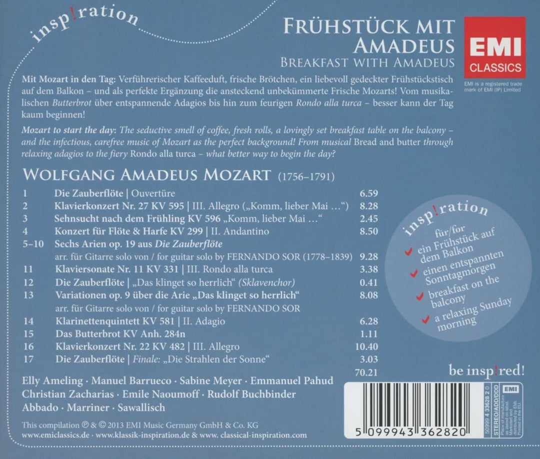 Zacharias, Christian – Frühstück mit Amadeus [Audio-CD]