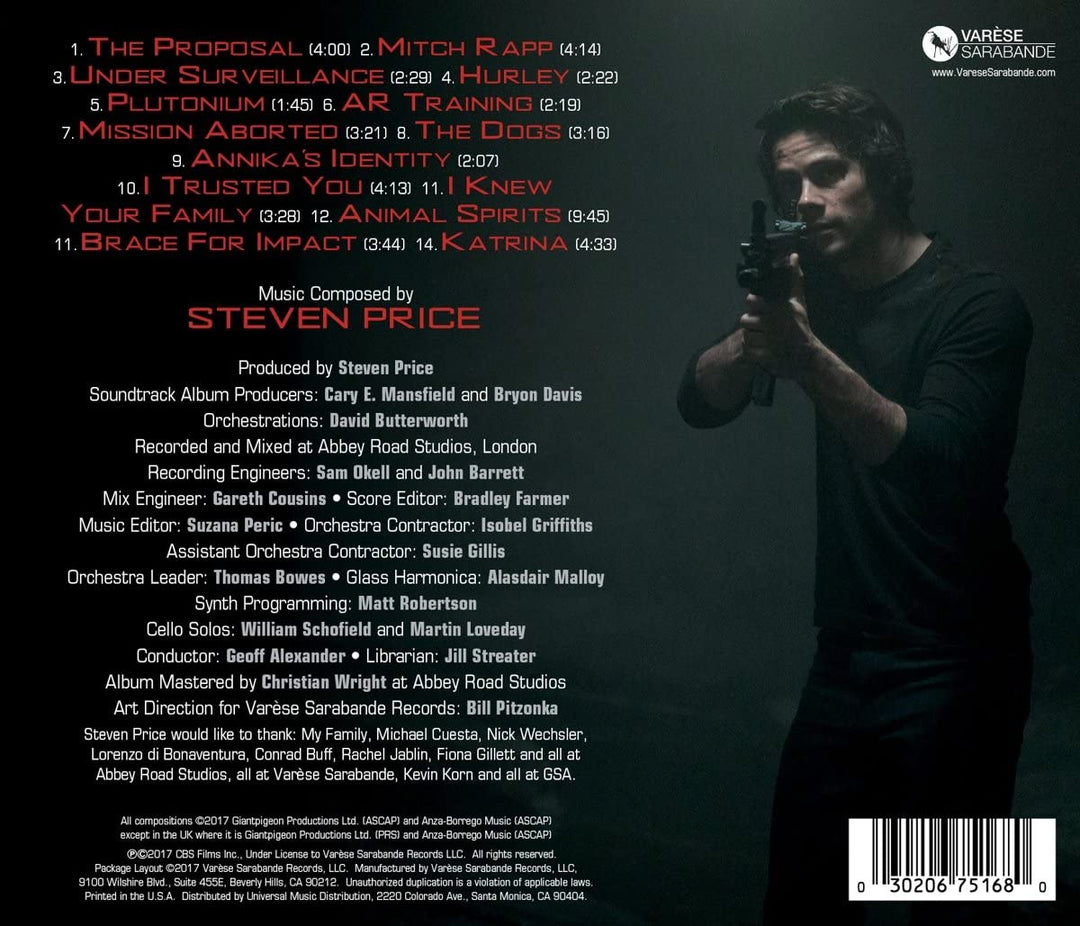 Steven Price - American Assassin Soundtrack [Audio CD]