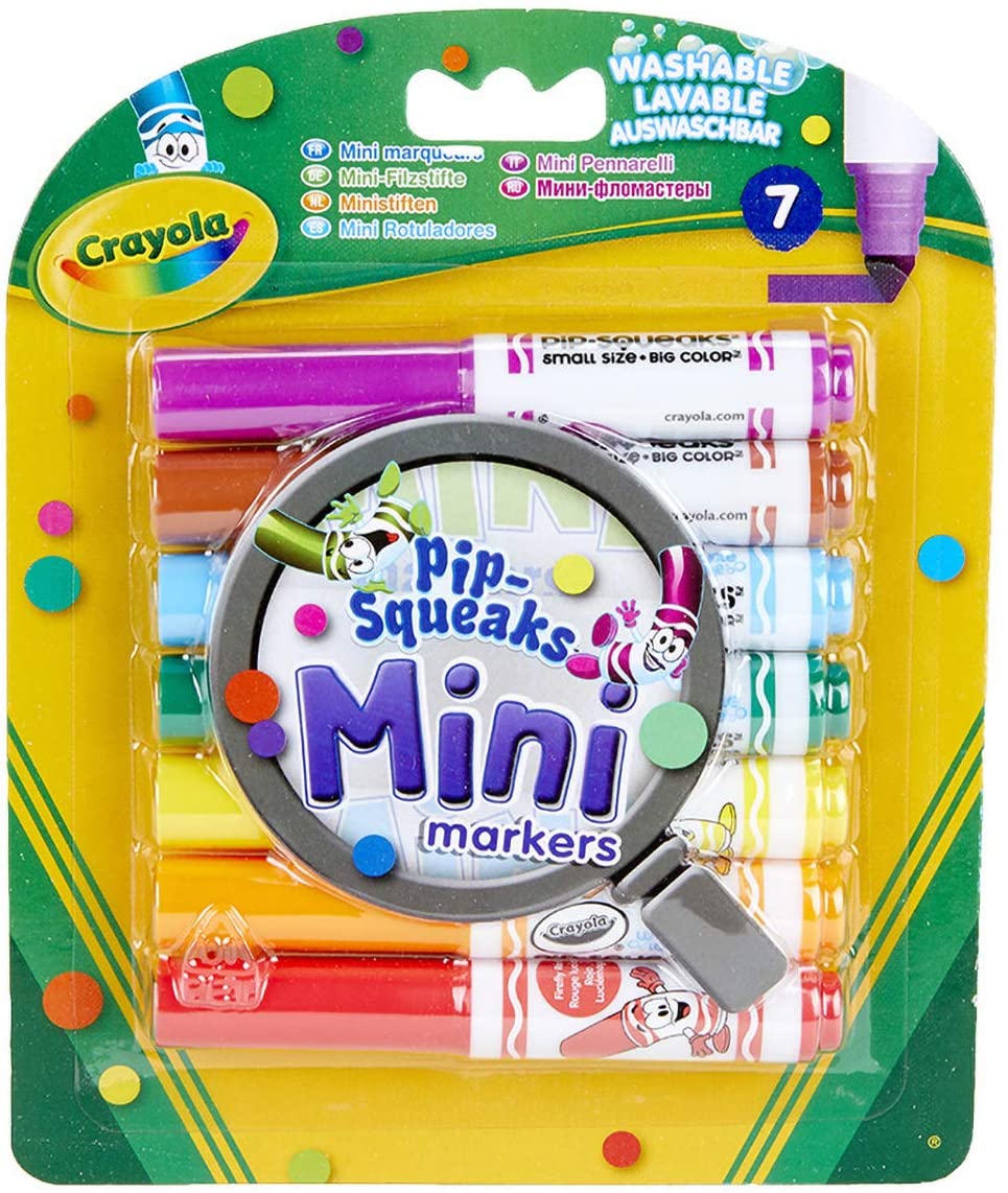 Crayola - 7 Mini Markers, 3.8337