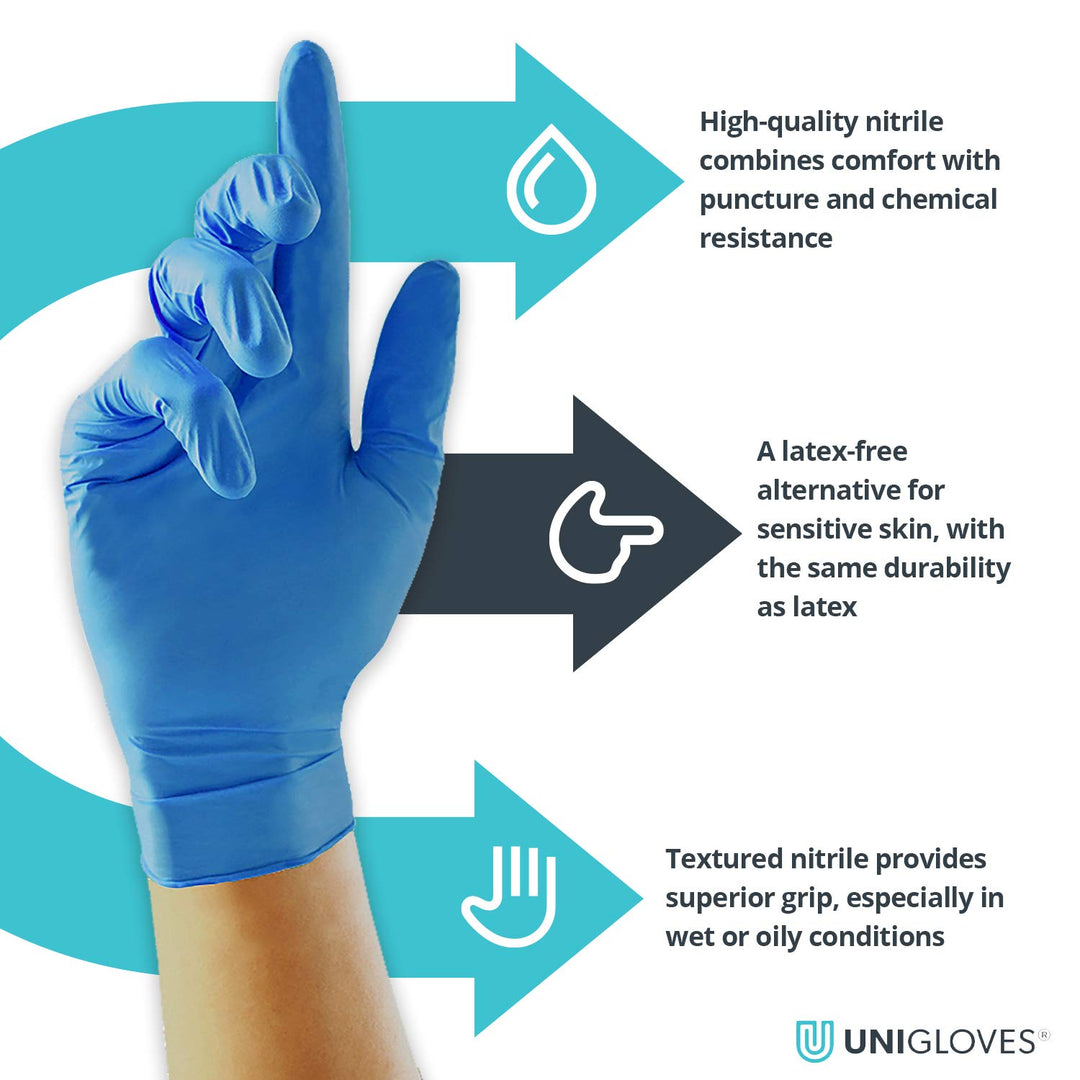 Unigloves UCN1205 Extra Large Nitrile Powder Free Gloves (Box of 100)