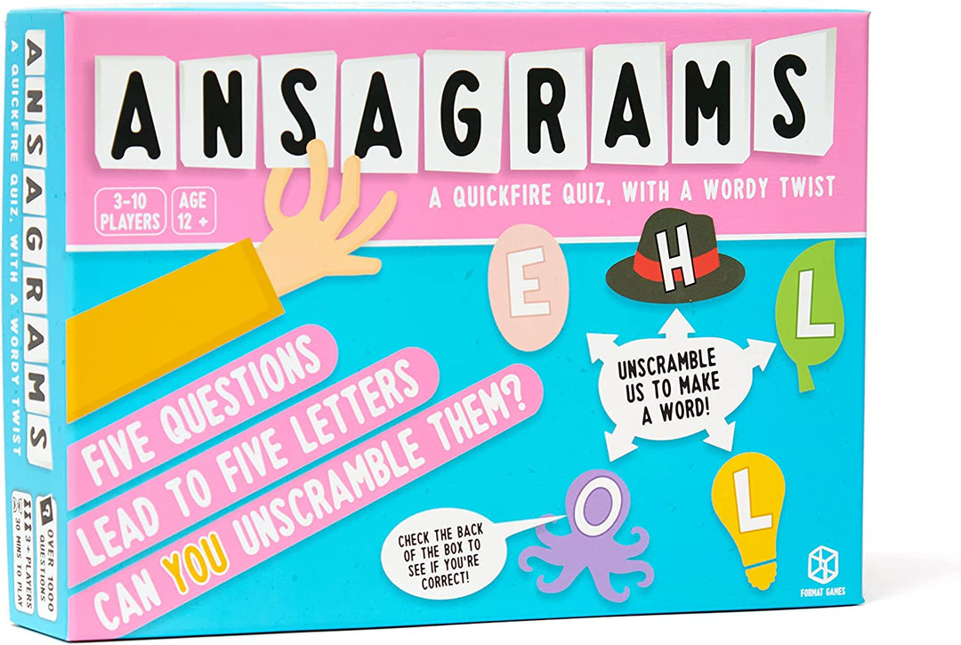 Ansagrams Party Game (Big Box Edition) | Fast-Paced Trivia Card Game for Adults