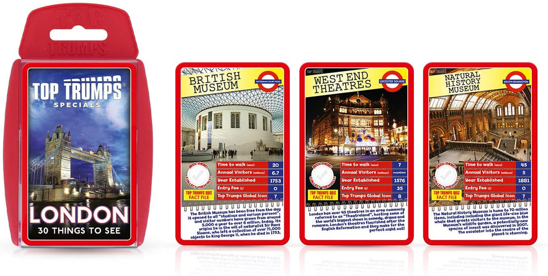 London 30 Things To See Top Trumps Specials Card Game