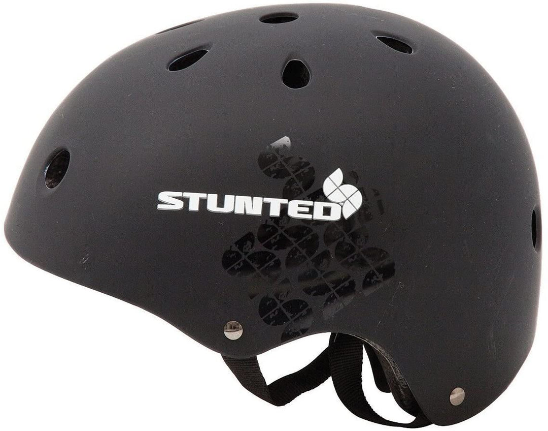 Stunted Unisex-Youth Ramp Helmet Safety, Black, 54-58cm