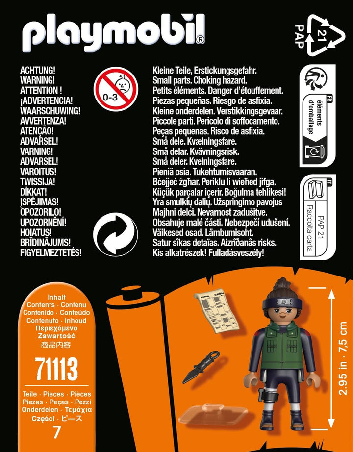 Playmobil 71113 Naruto: Iruka Figure Set, Naruto Shippuden anime collectors Figure